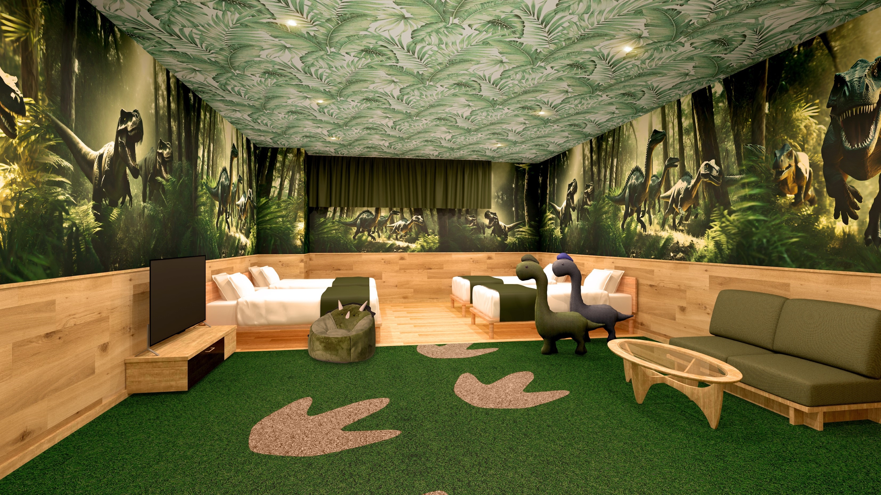 スーペリア洋室フォース恐竜ルーム　※客室の一例