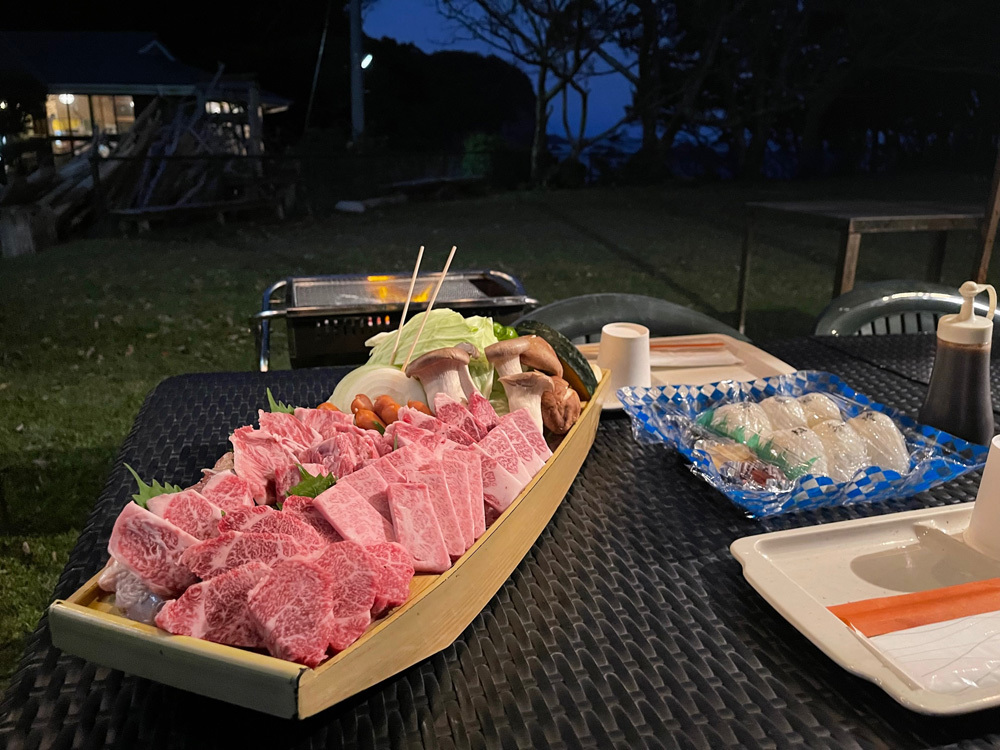 夕食BBQ付　テント泊プラン！　(コテージでのお泊り不可)