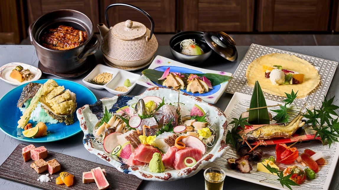【お盆限定】≪ダイニング料亭Ai-Oi≫★最上位会席★でおもてなし〜温泉露天風呂・内風呂付〜
