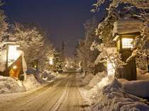 福地温泉　冬景色