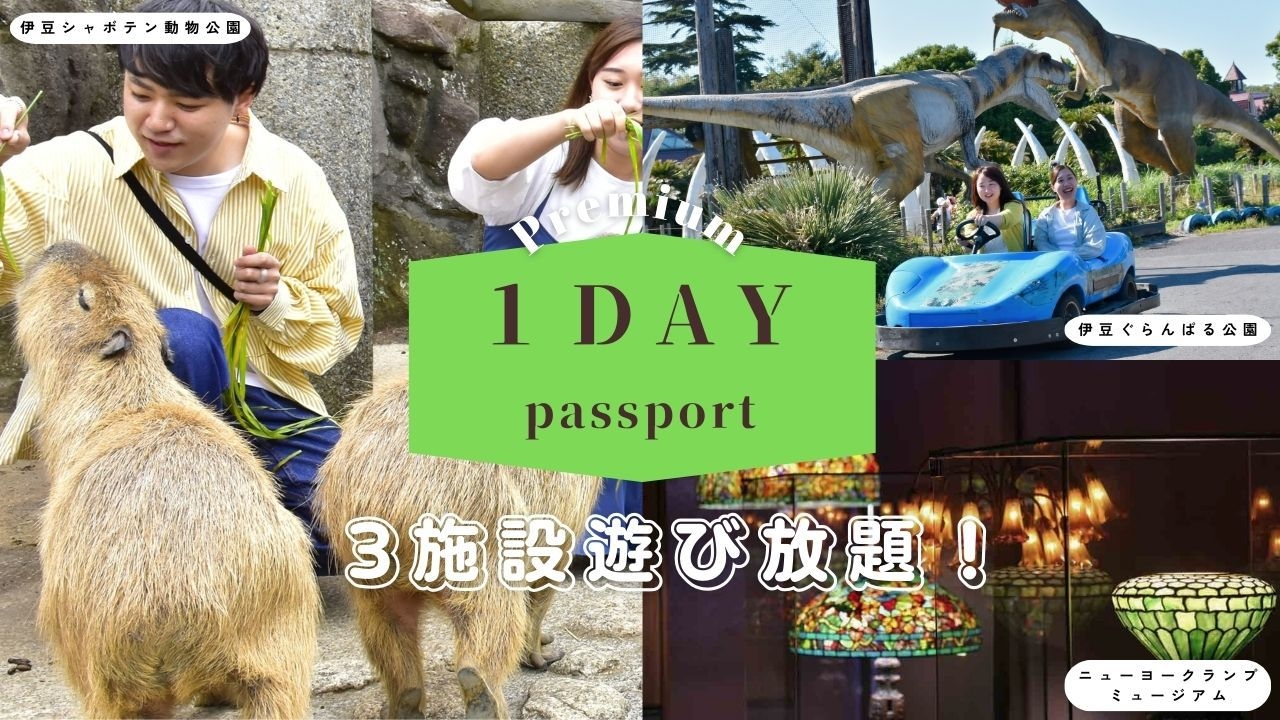 【２食付き】コンセプトルームリニューアル記念シャボテン公園グループ3園１day入園チケットプレゼント