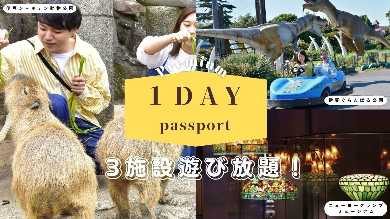【２食付き】アニマルキャンプ！リニューアル記念！シャボテン公園グループ3園１dayチケットプレゼント