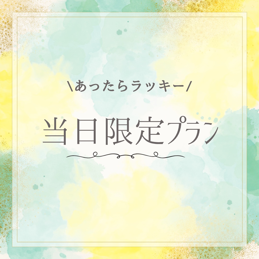 当日限定プラン
