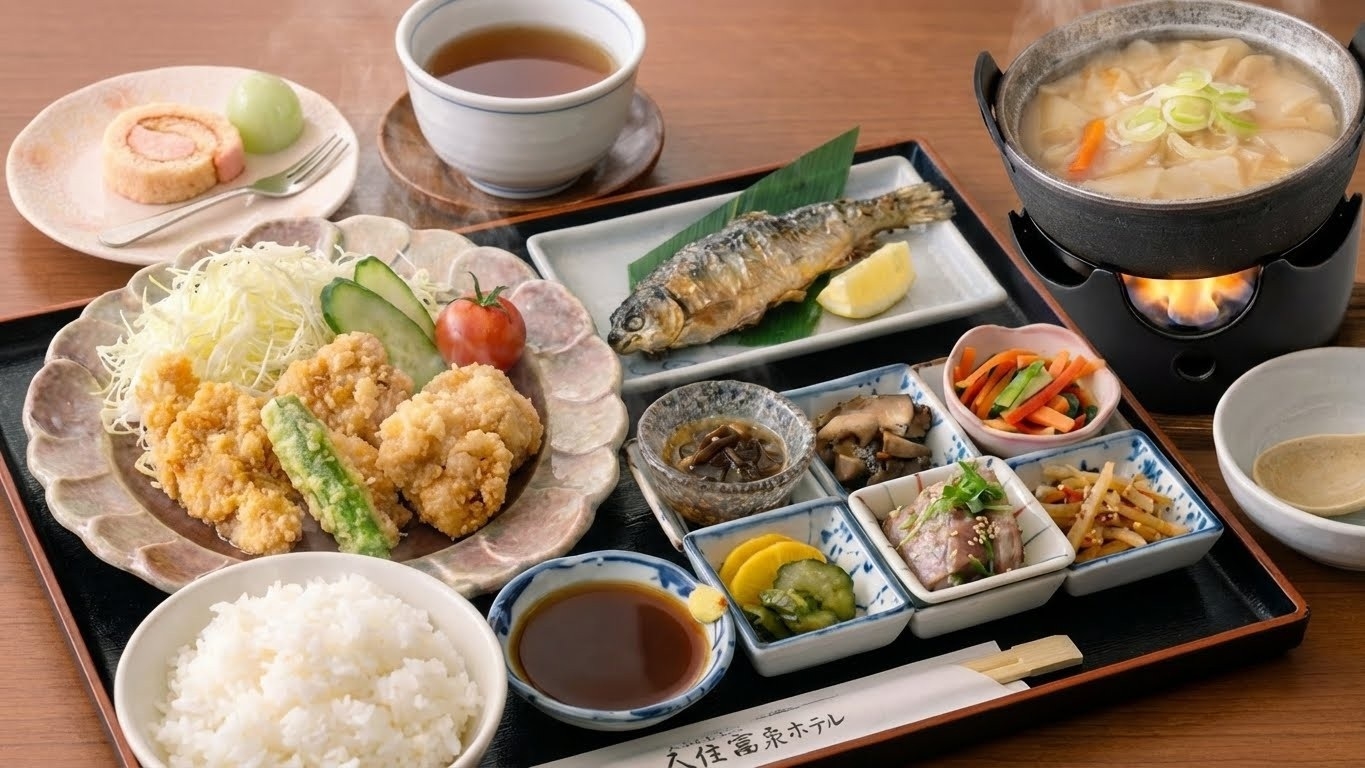 【天空御膳】夕食は大分の味を盛りこんだ御膳料理！出張や連泊にもおすすめ◎＜2食付＞