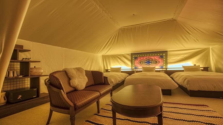 グランピングルーム トリプル4名定員 ※客室の一例