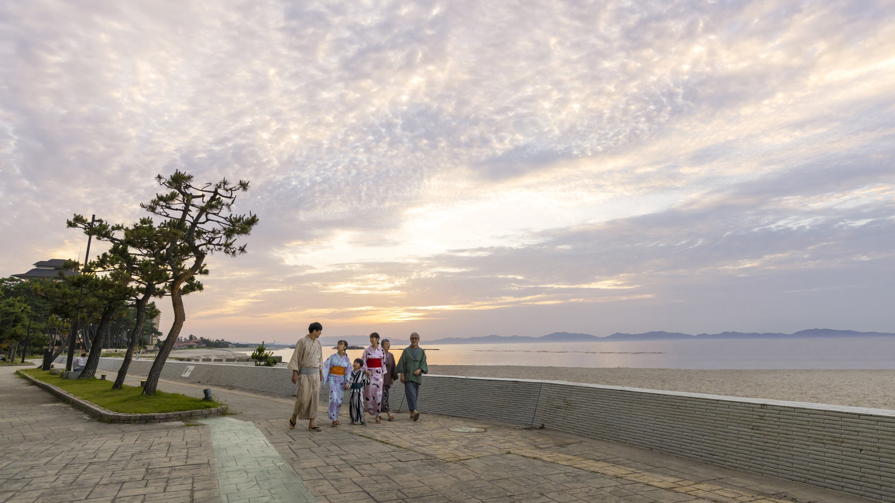 皆生温泉海遊ビーチ遊歩道