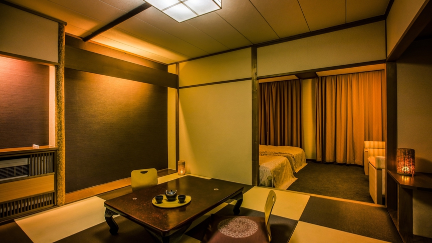 スーペリア露天風呂付和洋室ツイン　※客室の一例