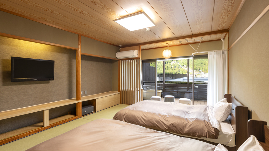 スタンダード露天風呂付和ベッドツイン　※客室の一例