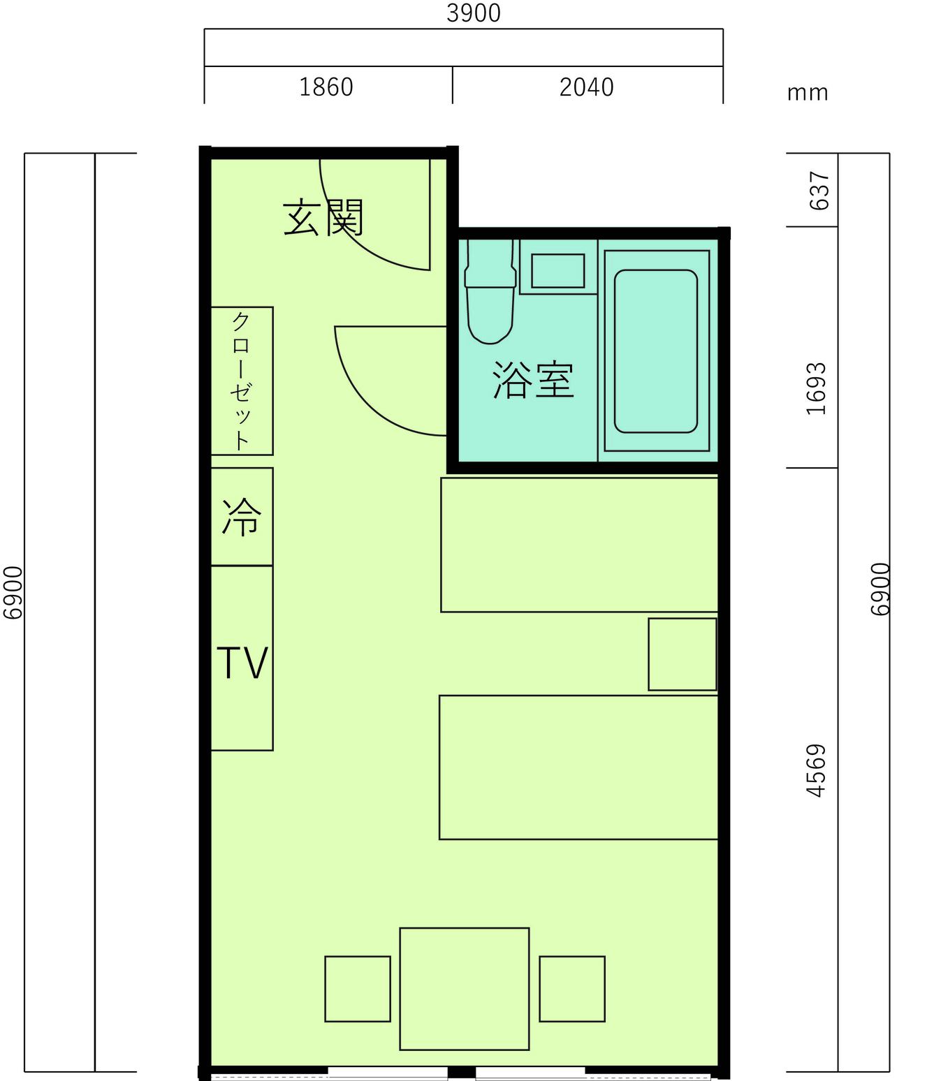 洋室　間取り