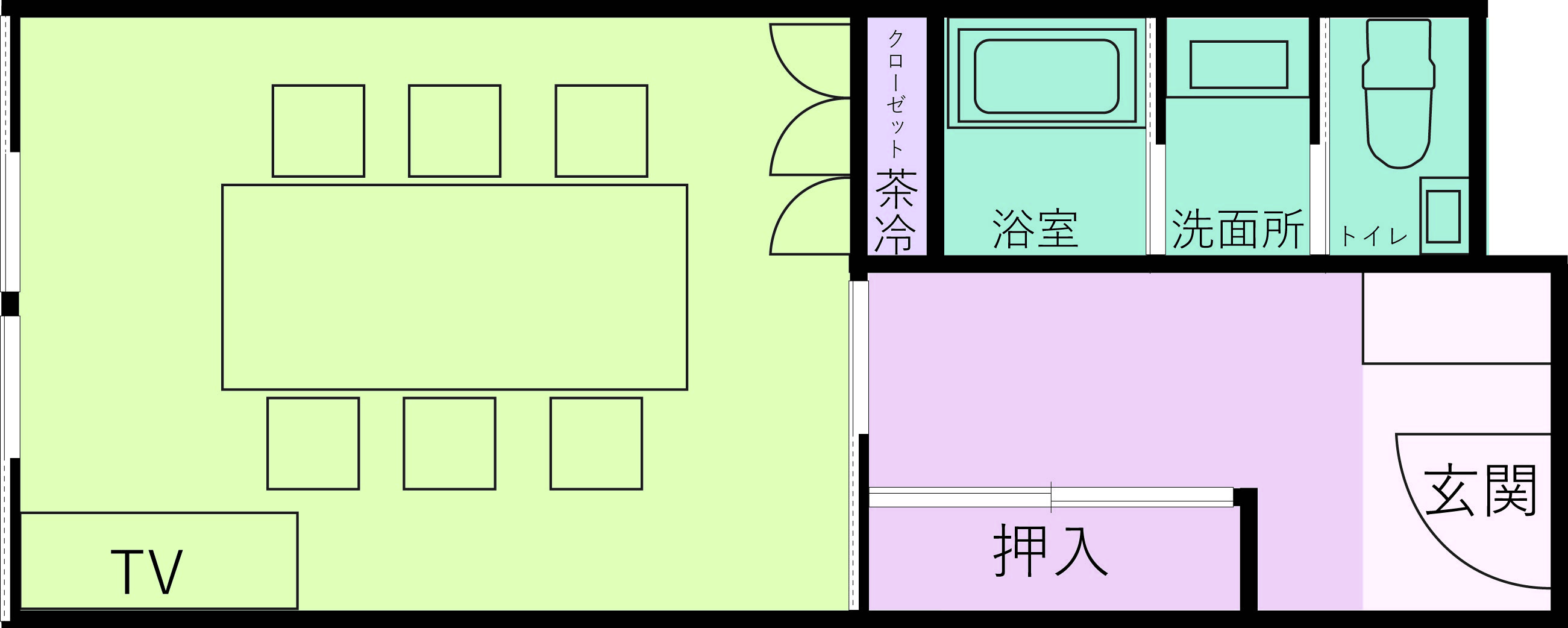 デラックス和室　間取り