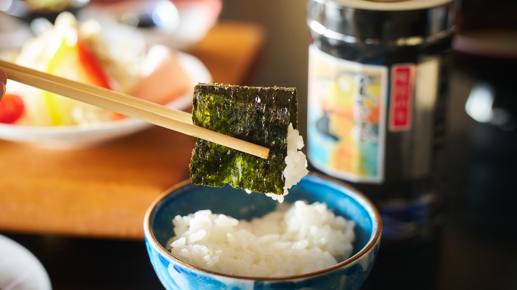 ・【朝食一例】朝食といえば、焼きのりでいただく白ご飯。和朝食の定番をお楽しみいただけます