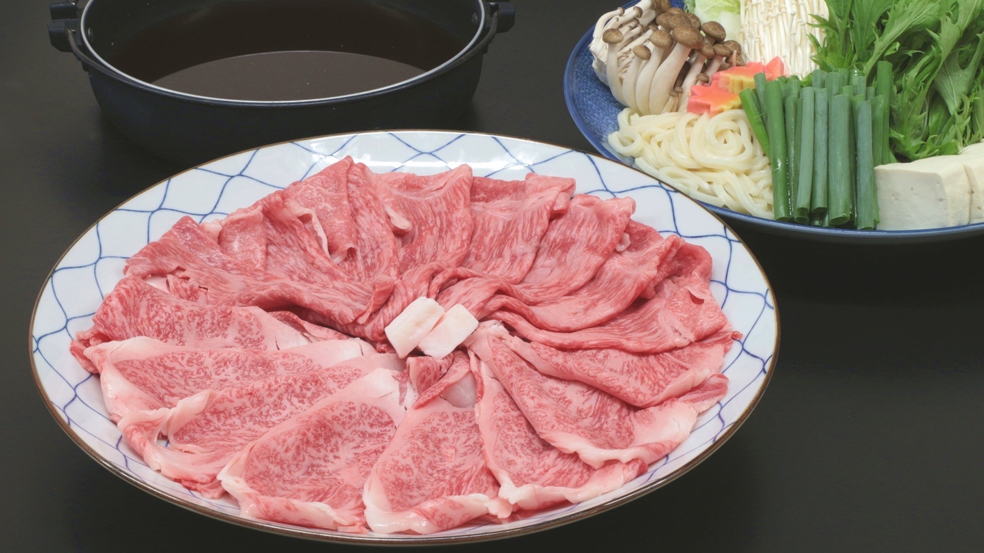 【2食付：丹波牛すき焼き】京都丹波高原産◇甘くて柔らかいお肉を堪能！