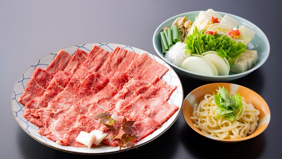【2食付：丹波牛すき焼き】京都丹波高原産◇甘くて柔らかいお肉を堪能！