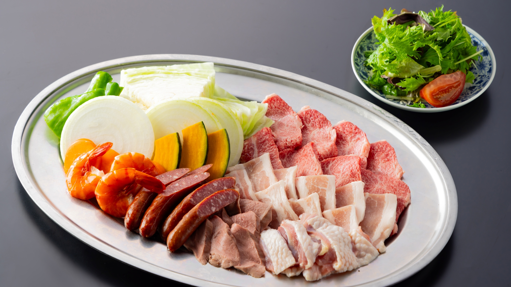 *【バーベキュー】新鮮野菜・厳選したお肉を豪快にBBQ！！（一例）