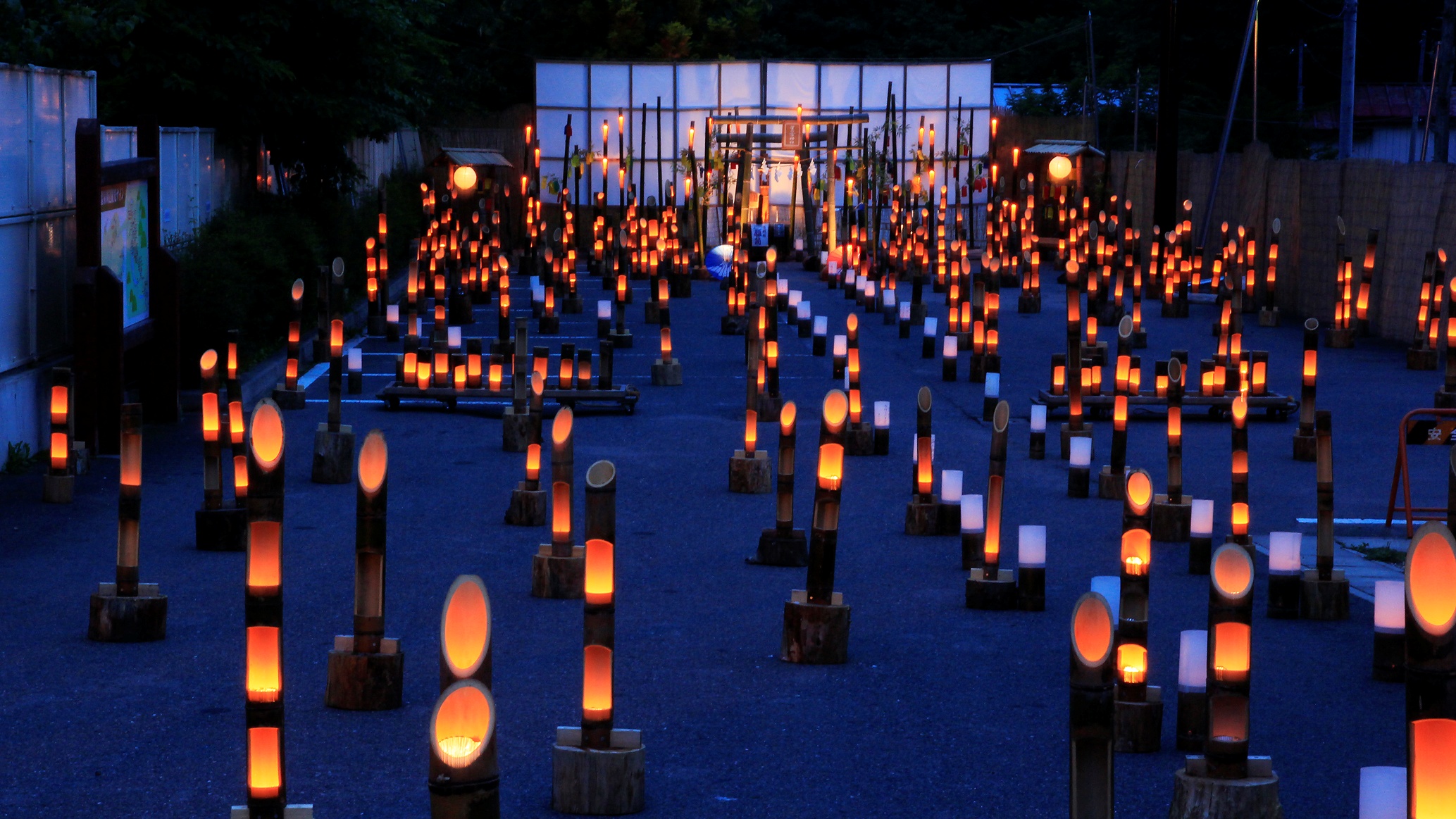 湯西川温泉 夏の3大イベントの1つ【竹の宵まつり】湯西川の夏は、このイベントからはじまります。。。
