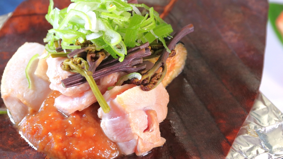 【大山鶏のほう葉焼会席★2食付】大山・鳥取・米子の観光利用に♪Wi-Fi有