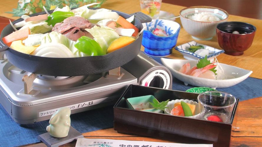 【ジンギスカン1人200ｇ付★2食付】大山観光を満喫♪Wi-Fi有