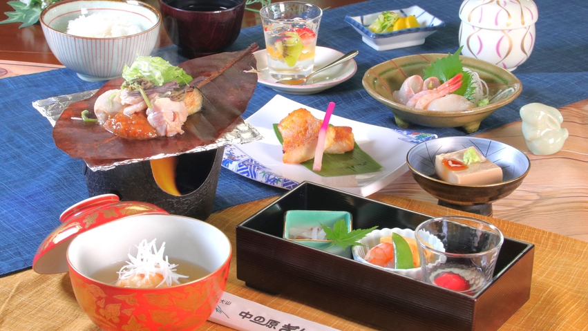 ＜大山鶏のほう葉焼ミニ会席☆2食付＞大山・鳥取・米子の観光利用に♪Wi-Fi有