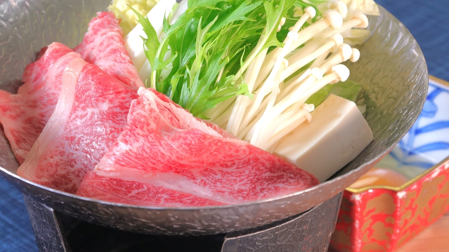 【和牛すきやき鍋会席★2食付】み〜んな大好きすき焼き鍋と旬のお料理大満足プラン♪Wi-Fi有