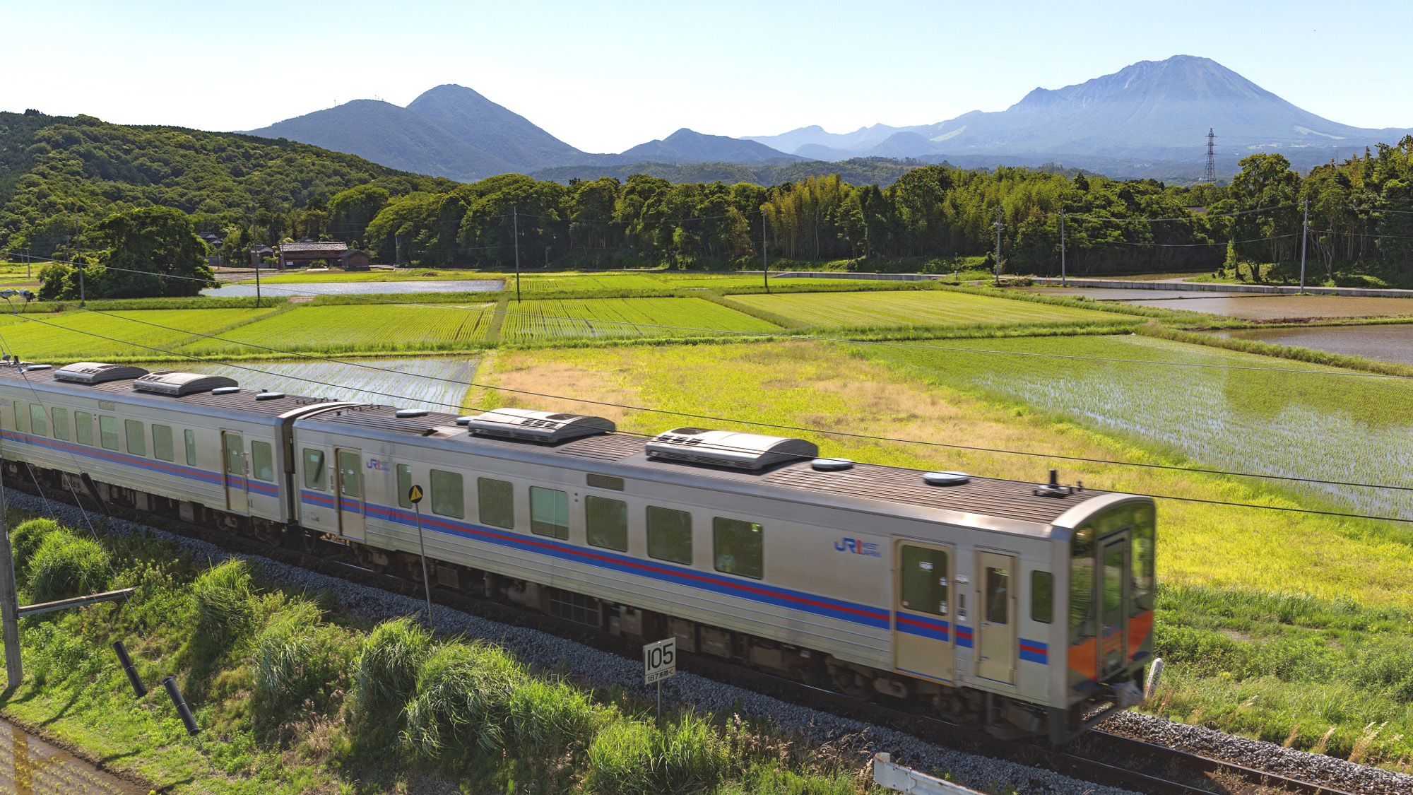 大山と鉄道