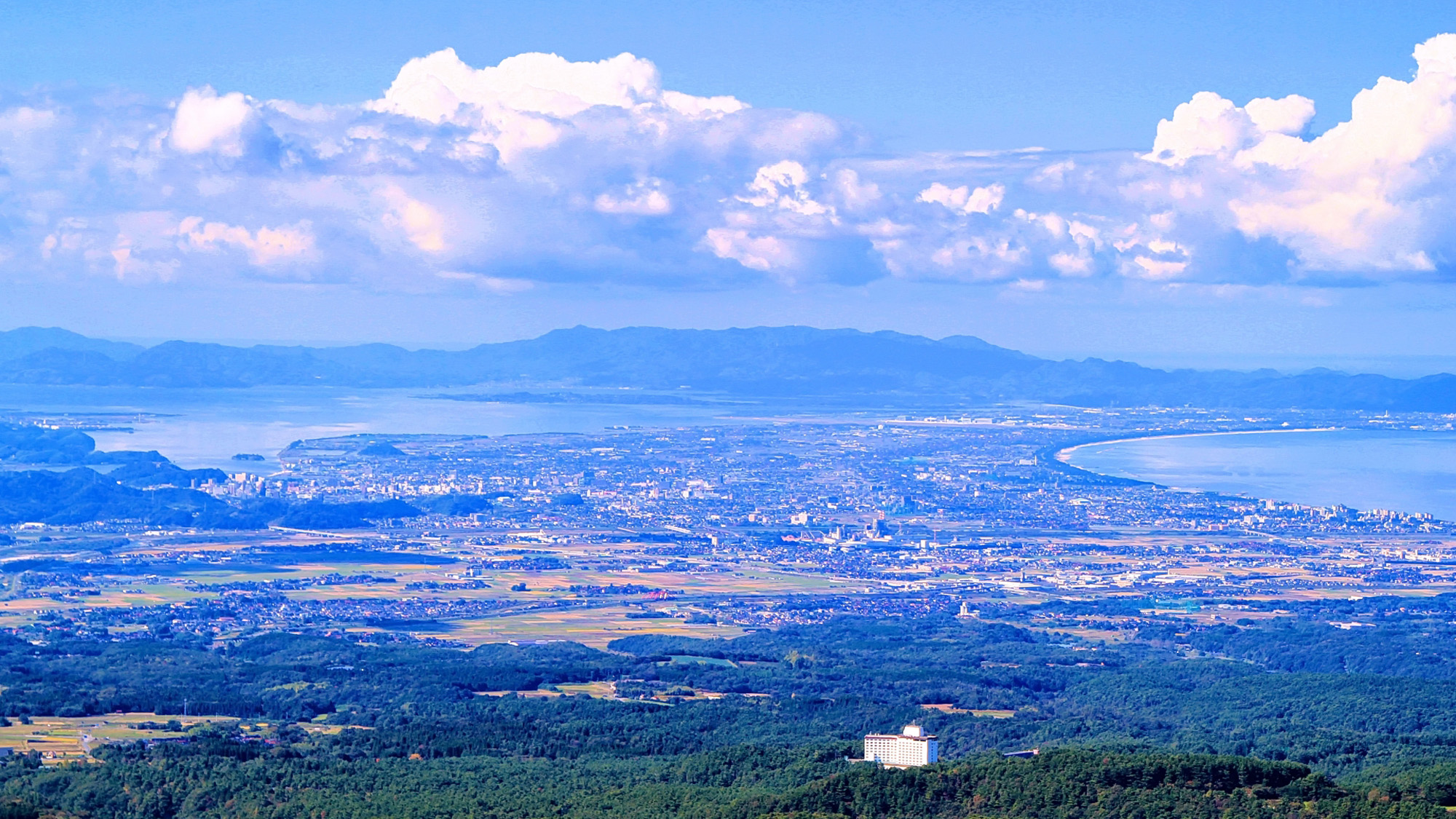 大山眺め