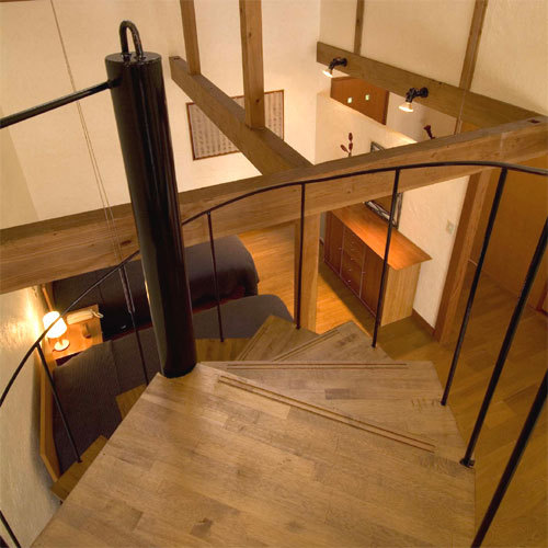 * "Mroom" spiral staircase