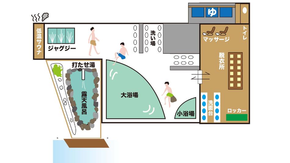 大浴場案内図