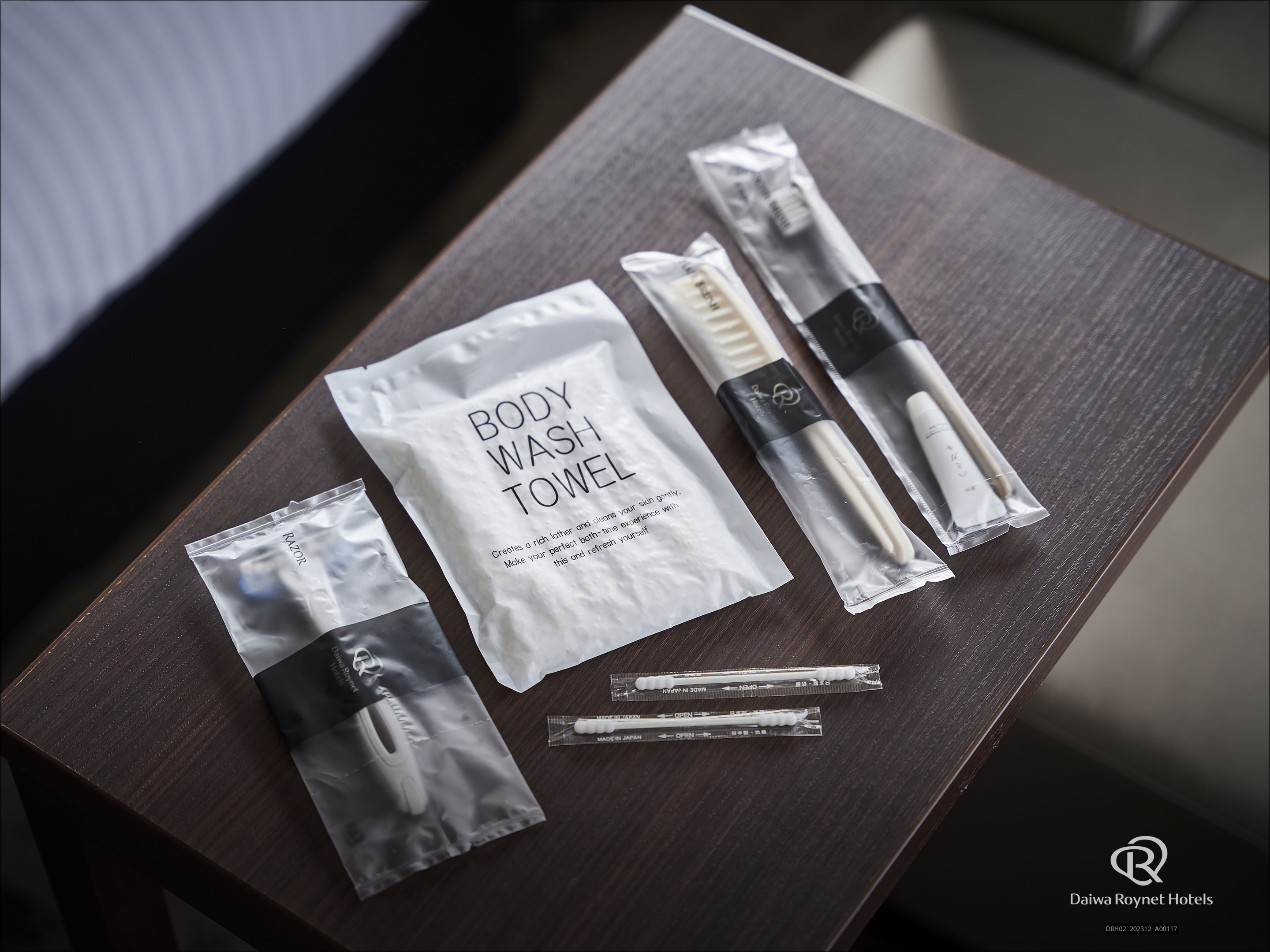 バスアメニティーはフロント階アメニティバーにご用意しております。