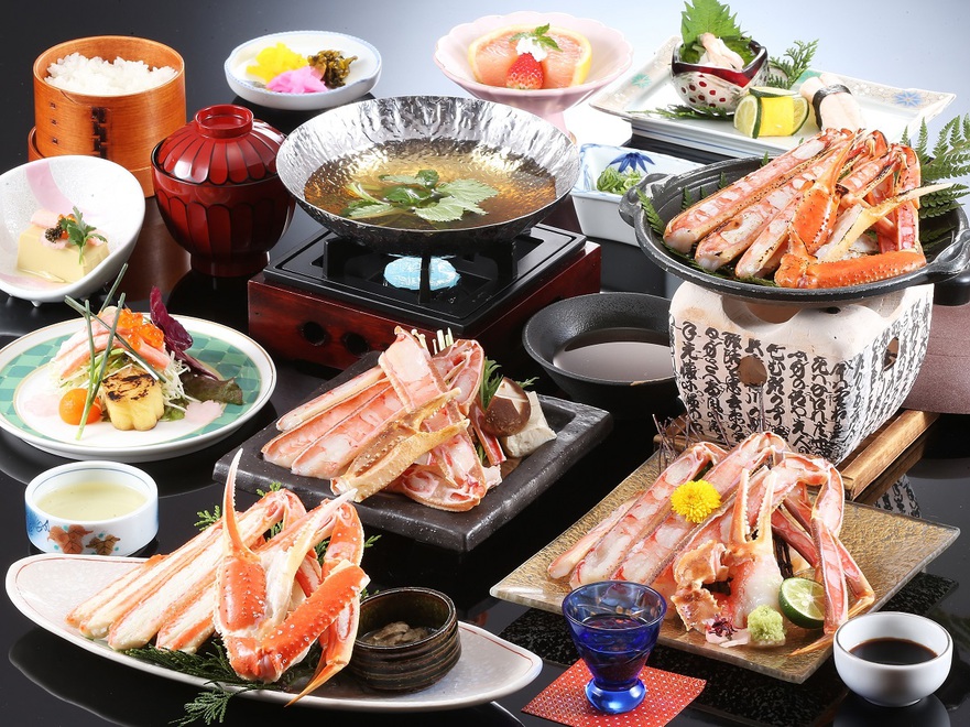 【直前割】ちょっとリッチに☆かに会席コース♪2種類の貸切温泉も無料【朝夕部屋食】