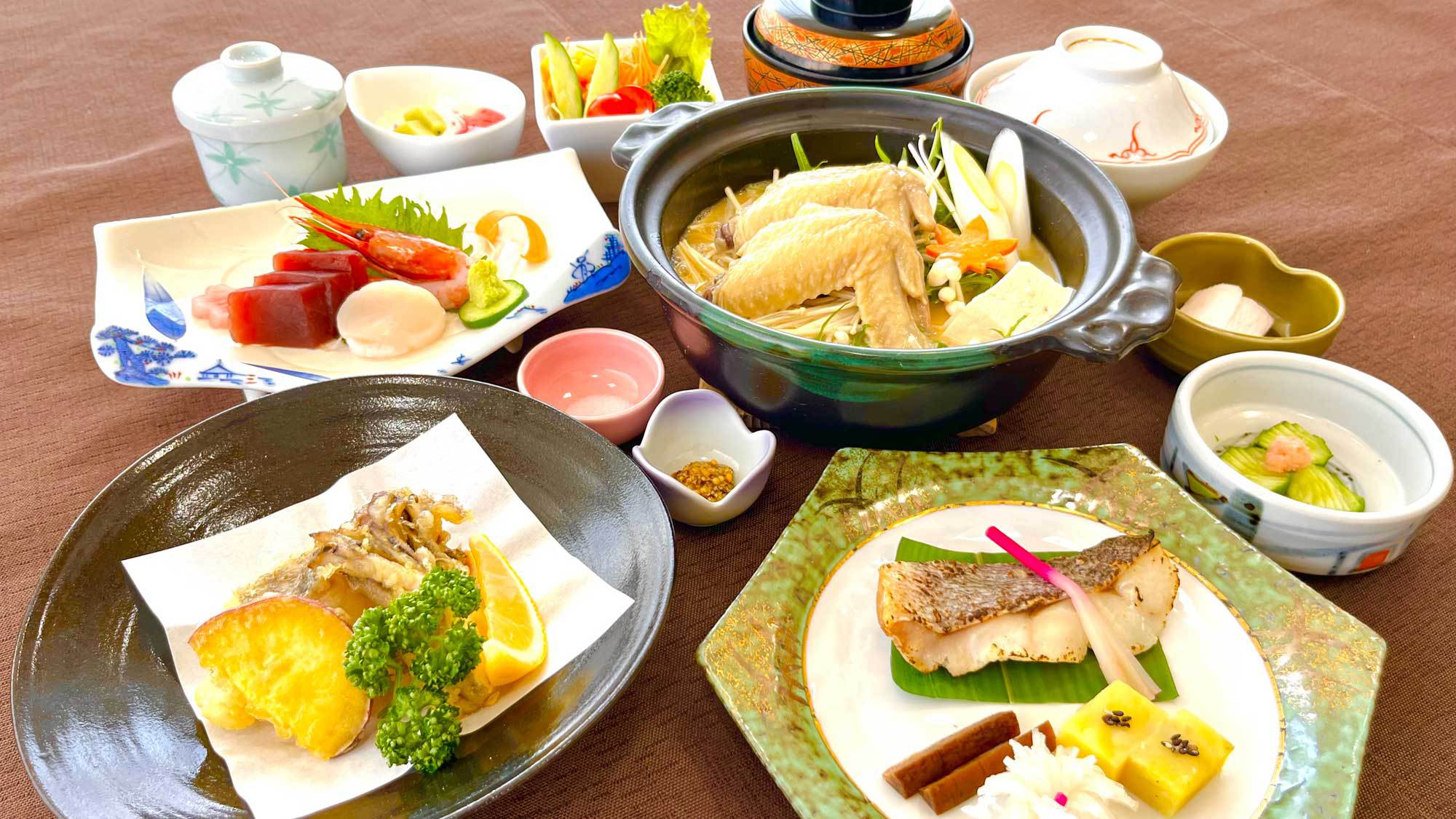 【楽天スーパーSALE】ご当地サウナ飯「ローリューチキン」付鍋会席がお得に！（2食付）