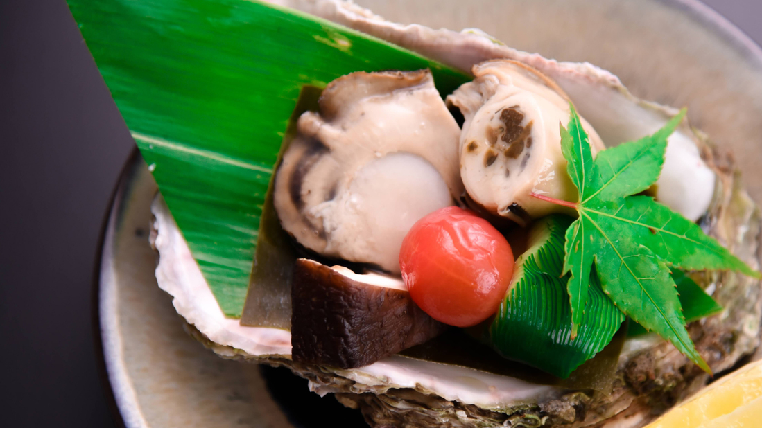 【富山県産岩ガキ会席】濃厚な海の恵みを生or蒸し焼き岩ガキ＆カキフライで味わう贅沢プラン【個室食】