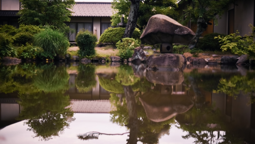 お庭での一枚