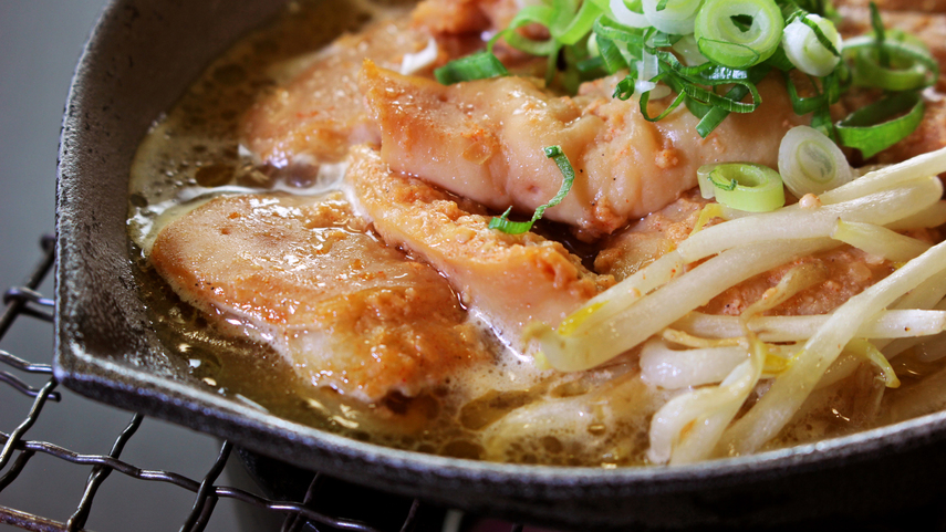 【平日限定】お気軽越前グルメ『越前カツ丼×越前そば×とんちゃん：ホルモン焼き』1泊2食付