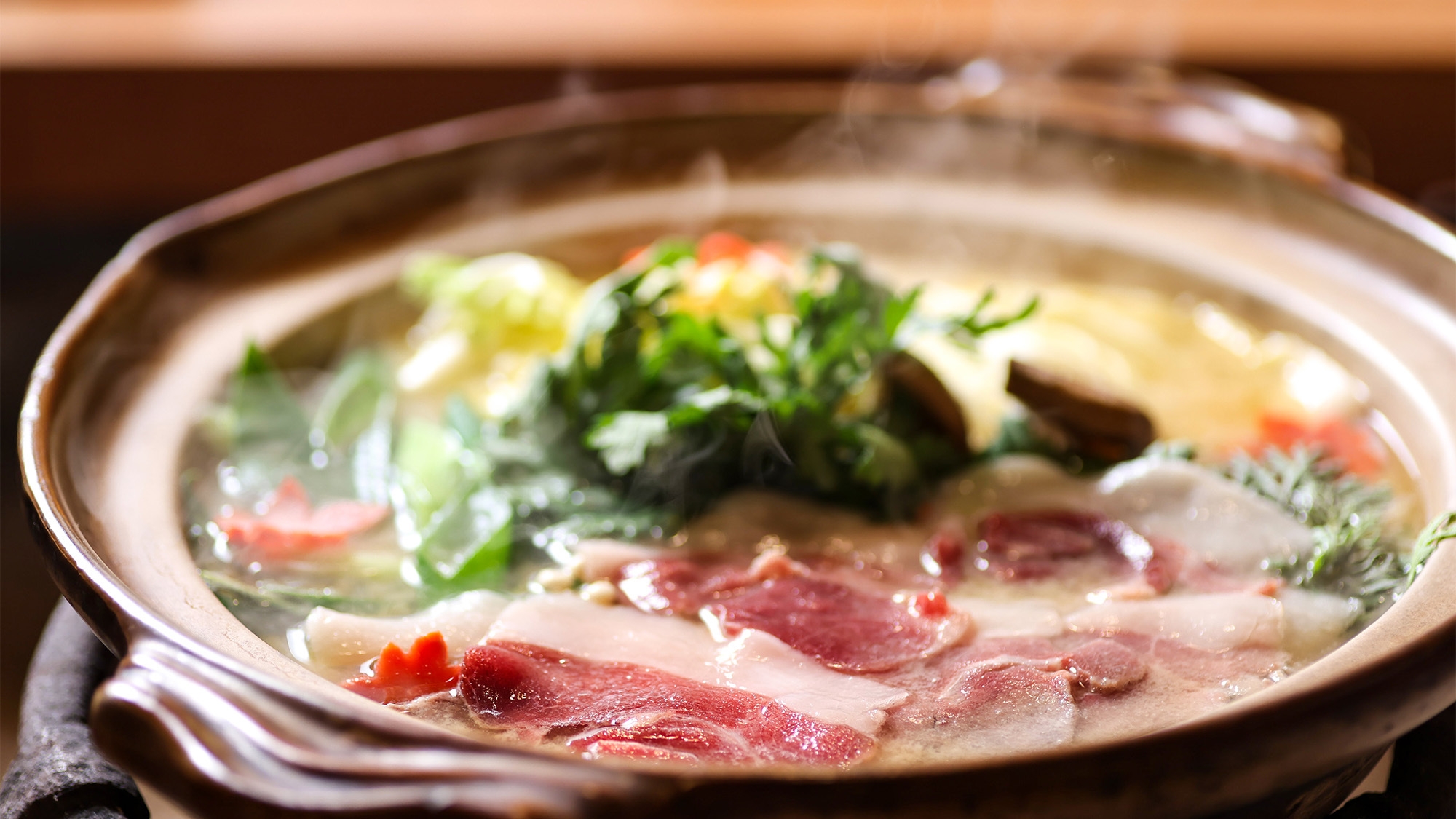 【別館　洗心亭＜和室＞】美山天然ぼたん鍋★マタギの主人こだわりの猪肉！大人気のしし鍋をお手頃に♪