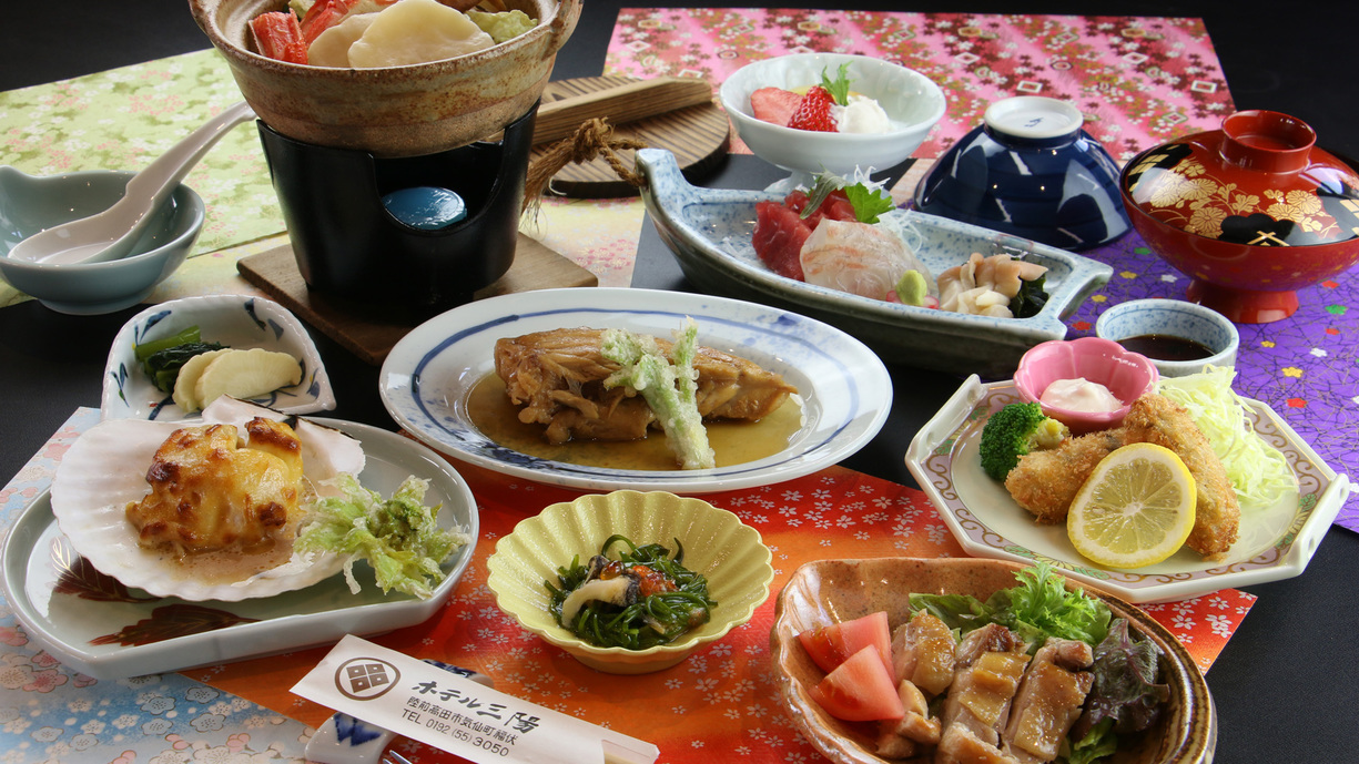 【1泊2食】人気No.1★スタンダード★ホタテのクリーム焼きと郷土料理カニばっとう♪