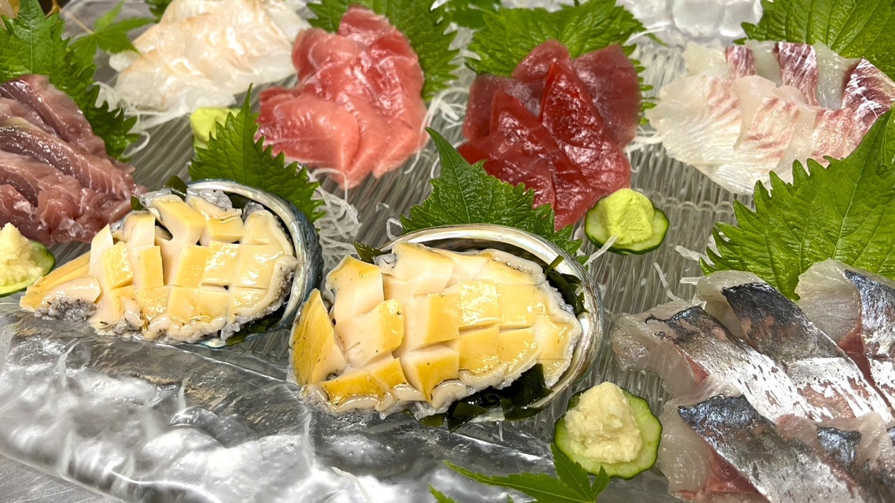 【☆豪華☆】当館の振る舞いお造り７点盛り合わせ♪三陸の旬な新鮮素材を贅沢に食す・・・【１泊２食】