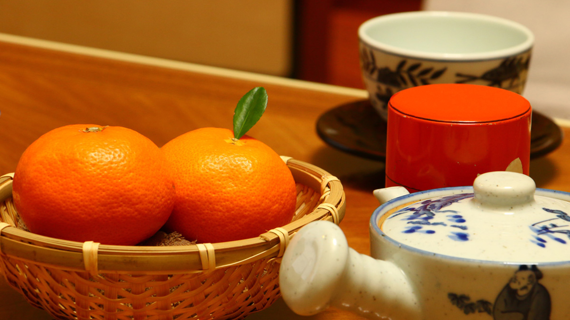 【客室一例◆和室】あったかプランではお部屋にミカンをご用意♪こたつにあたりながらお好きな時にどうぞ！