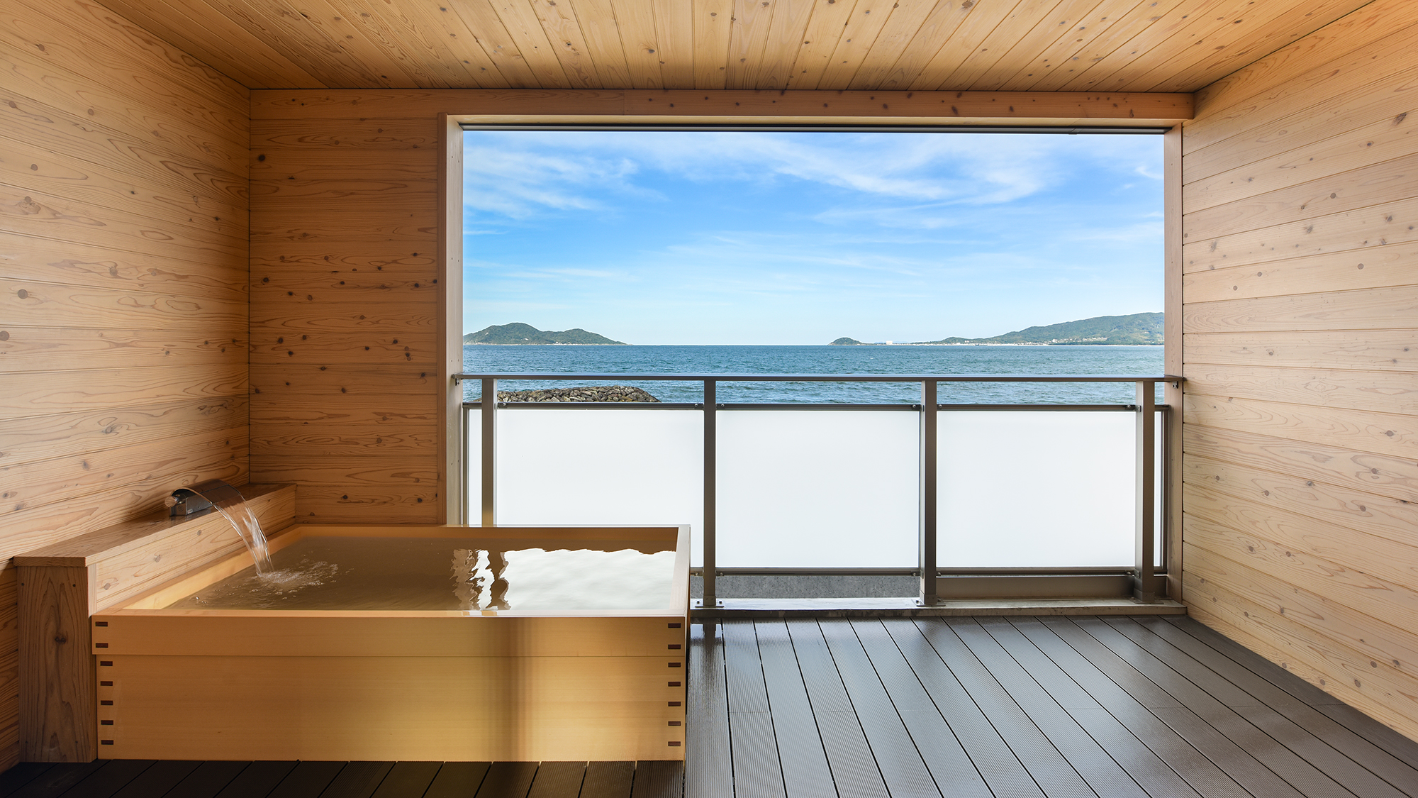 【離れ】プレミアムツイン(露天風呂付オーシャンフロント)2025OPEN目の前の海を眺めながらご入浴