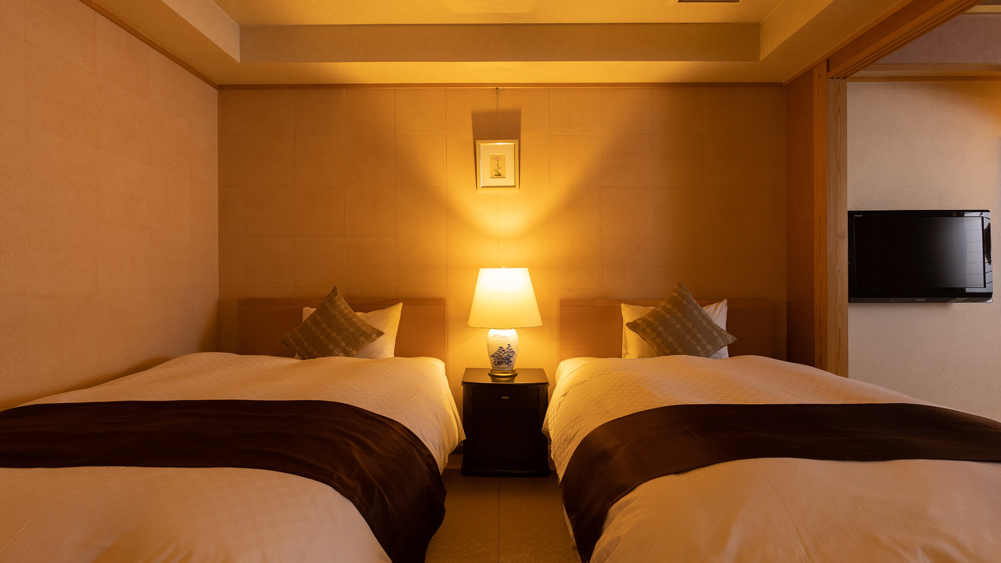 【一般客室B：501】和室＋ベッドルームのお部屋です（501号室のみツキコマ棟ではございません）