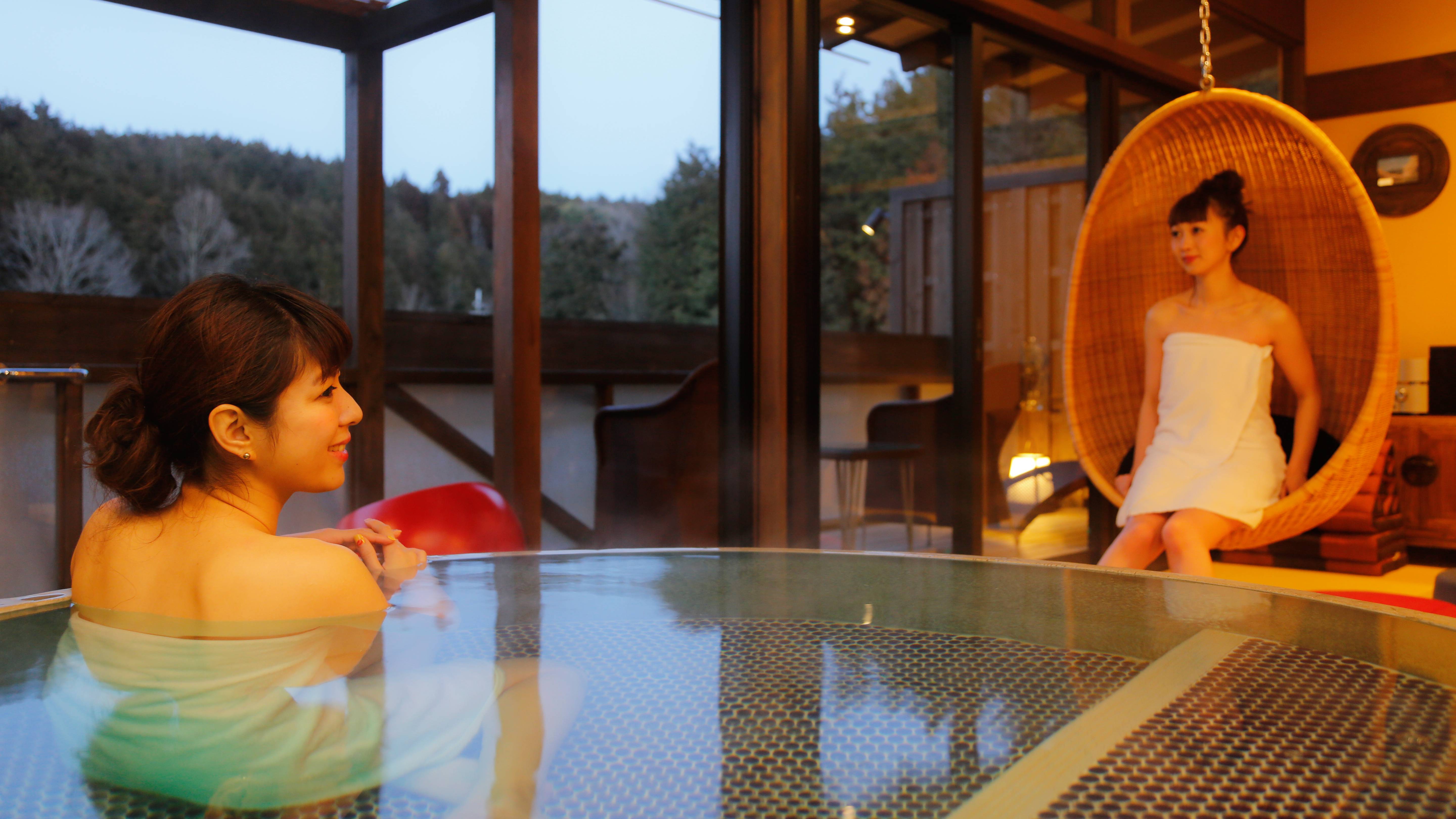 貸切風呂「てふてふ」入浴イメージ