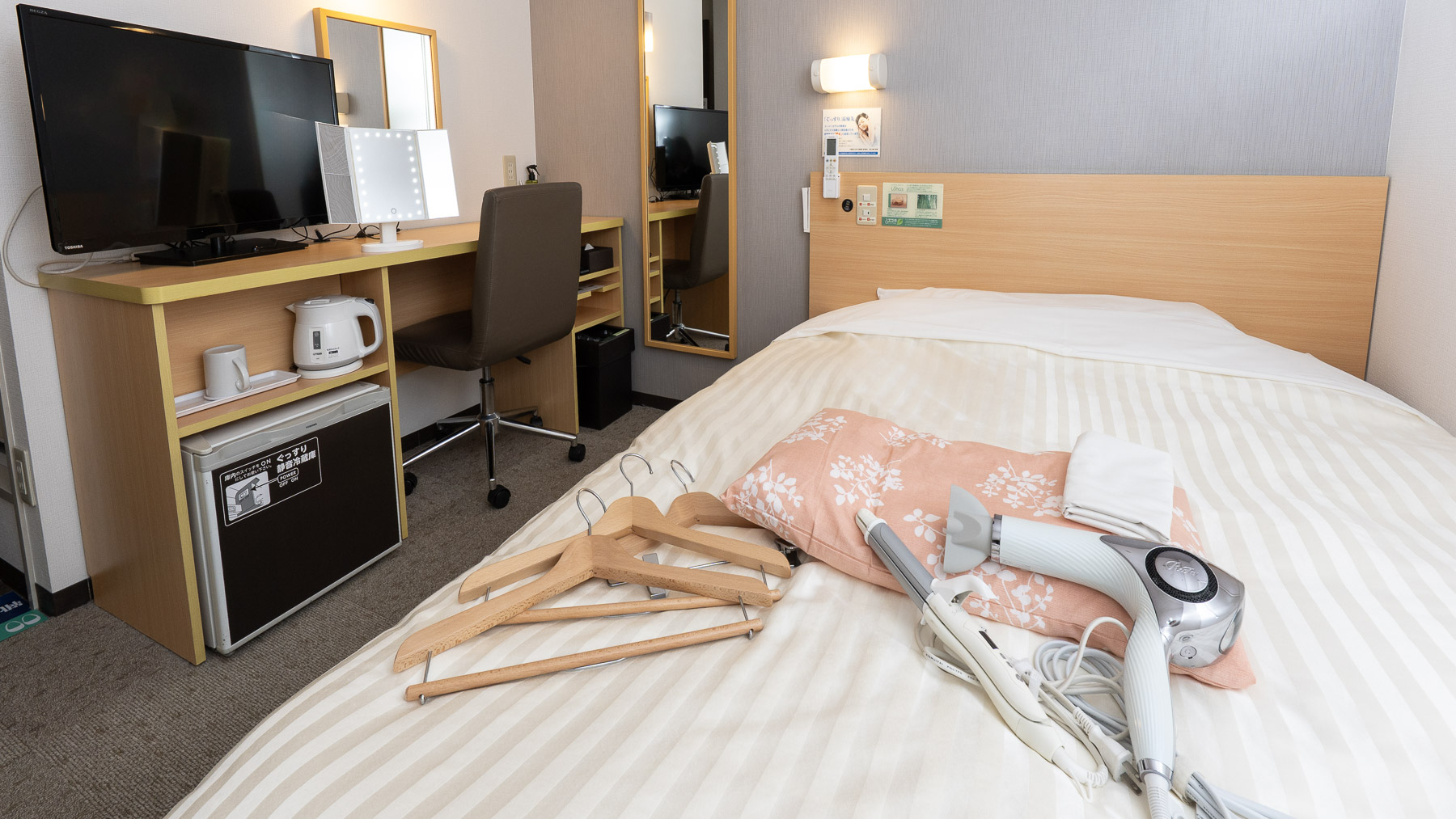 女性限定のお部屋で、安心・快適なご滞在！