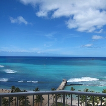 ホテルのお部屋から眺める 壮大な太平洋