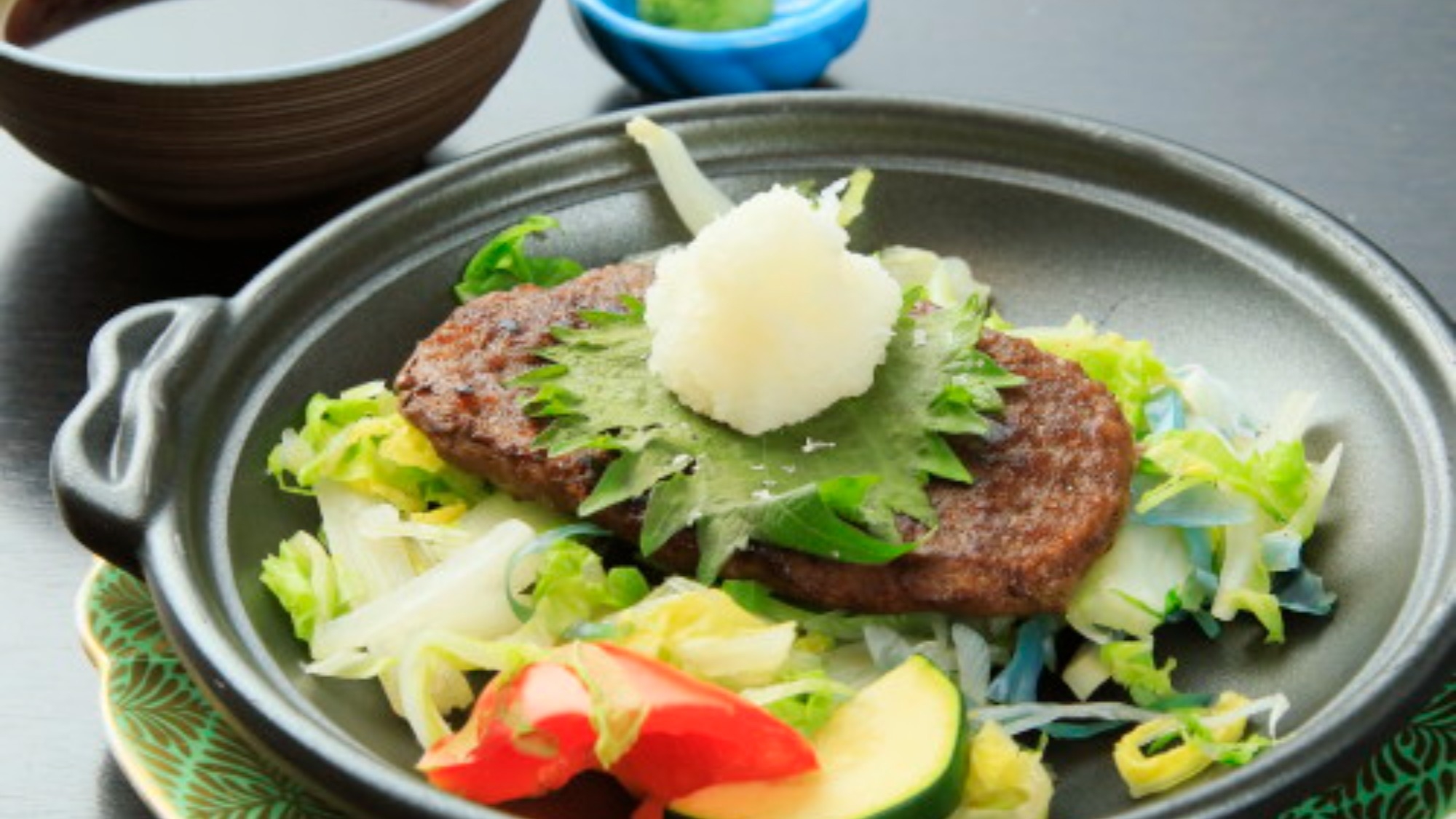 【1泊夕食付】＜スタンダード会席＞メインは特選黒毛和牛ハンバーグ！朝食なしでお得に宿泊