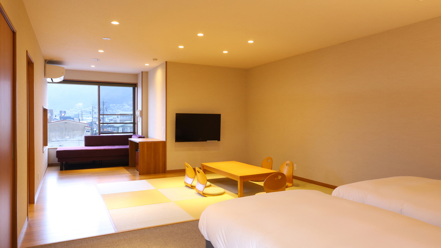 【温泉展望風呂付き客室■街側306】