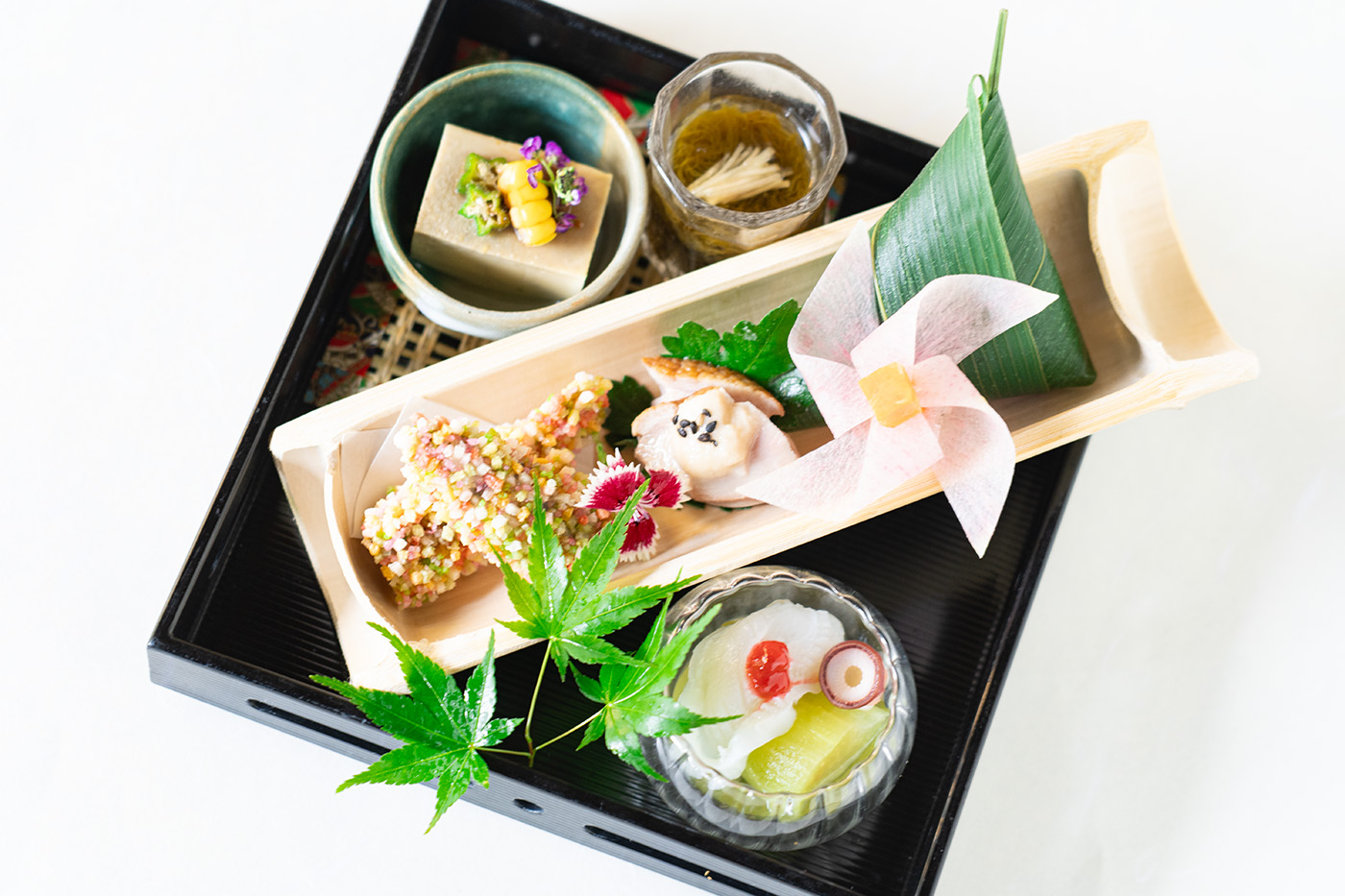 夏の特別会席　前菜盛り合わせ