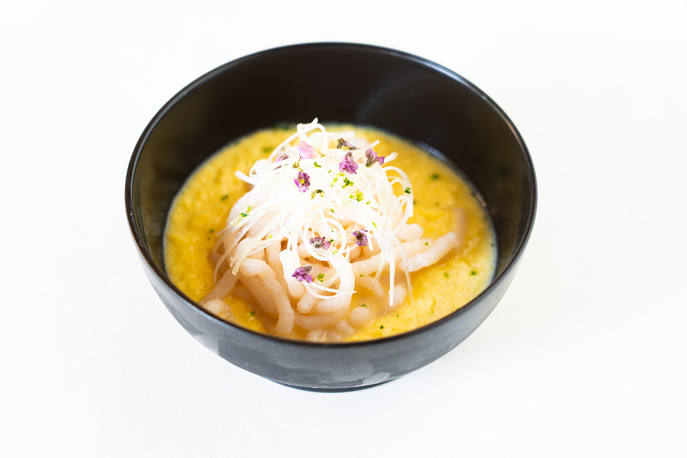 季節の会席(夏)　魚麺　とうもろこしすり流し