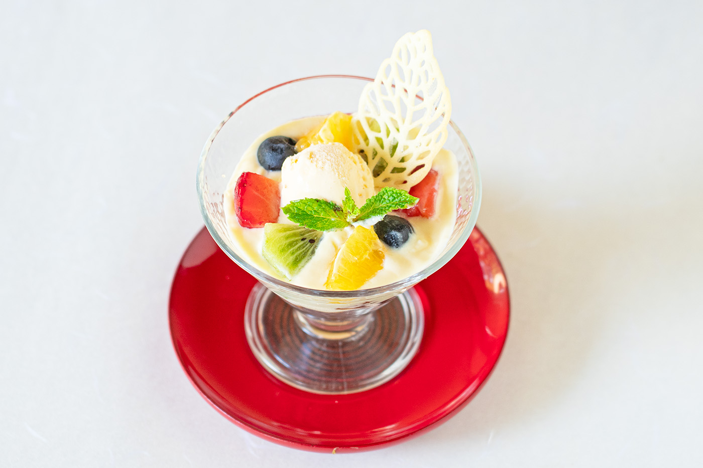 鮎づくし膳　鮎の庄特製パフェ