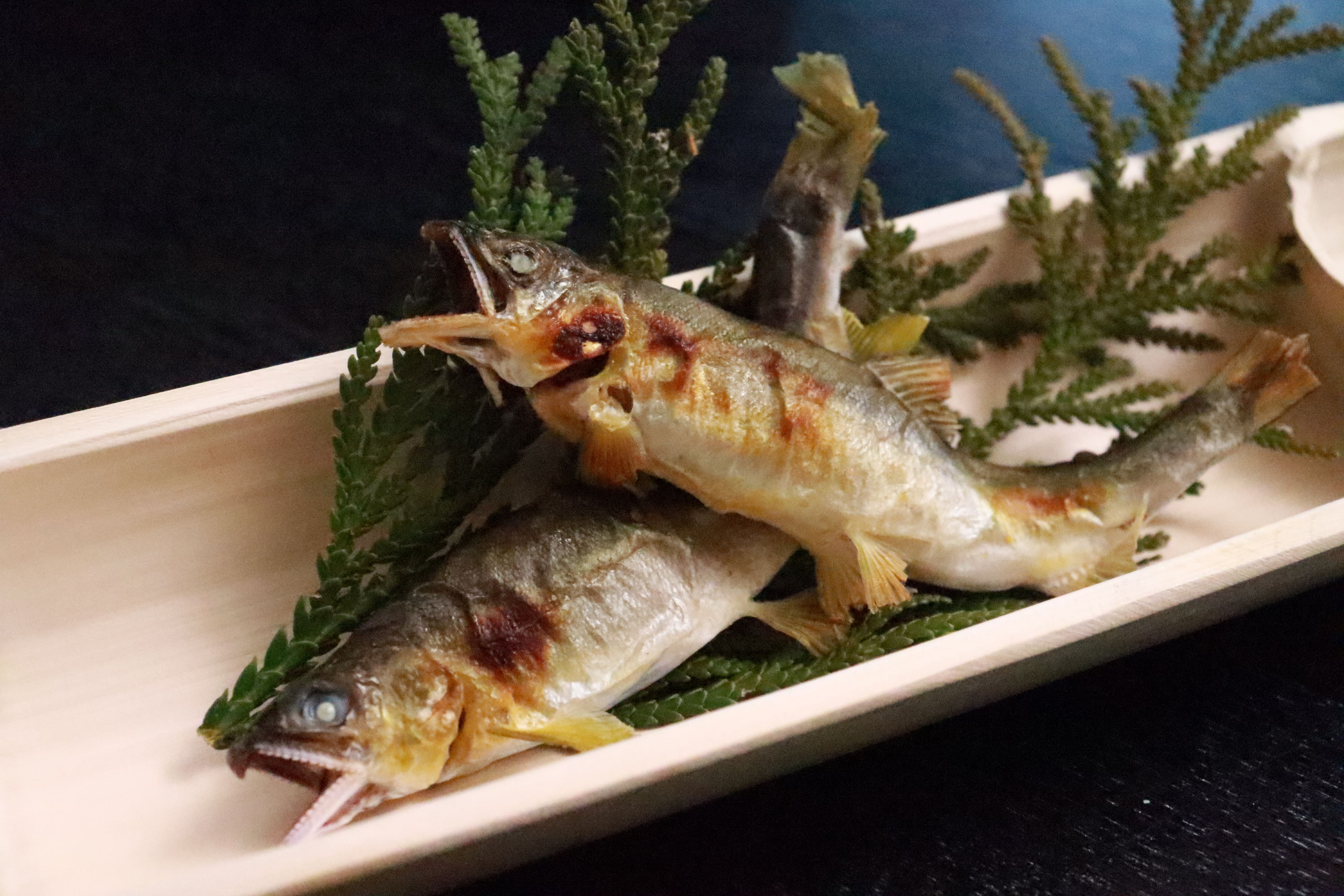 若鮎の炭火焼き