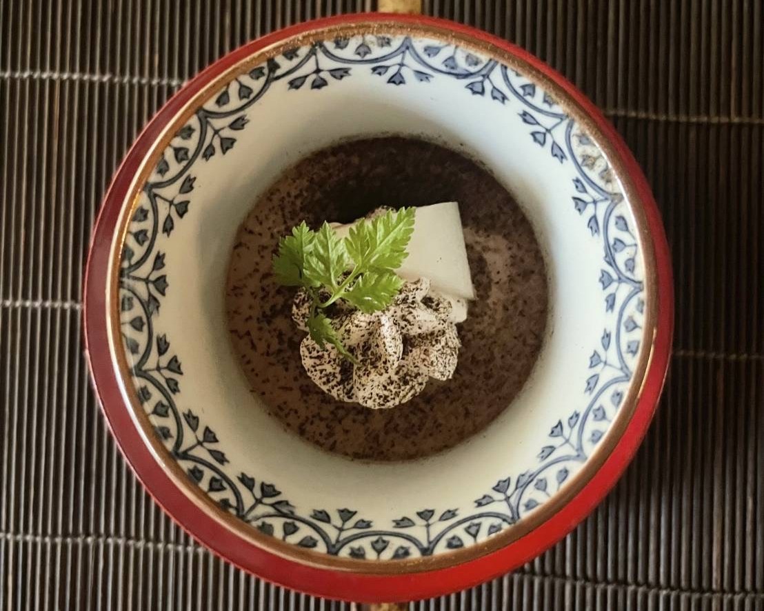 秋の基本会席　富山棒茶プリン