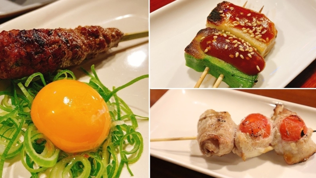 【素泊り】＜1日3組限定＞炭火焼本格やきとり店の食事３０００円分＋カラオケスナック飲み放題の特典付！